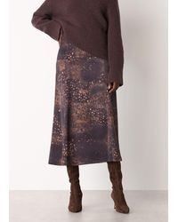 Whistles - Spotted Animal Midi Skirt - Lyst