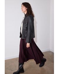 Whistles - Kate Burnished Leather Jacket - Lyst