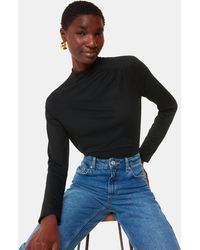 Whistles - Ruched Front Detail Jersey Top - Lyst
