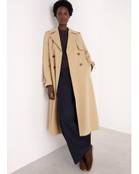 Whistles - Belted Trench Coat - Lyst