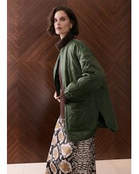 Whistles - Recycled Polyester Longline Quilted Coat - Lyst