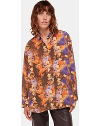 Whistles - Sprayed Texture Silk Shirt - Lyst