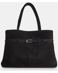 Whistles - Noelle Suede Buckle Tote Bag - Lyst