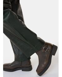 Whistles - Matteo Burnished Biker Boot - Lyst