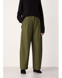 Whistles - Pleat Front Barrel Trouser - Lyst