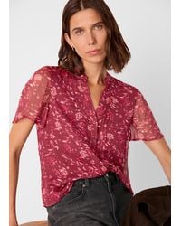 Whistles - Ditsy Floral V Neck Blouse - Lyst