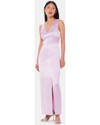 Whistles - Charlotte Satin Maxi Dress - Lyst