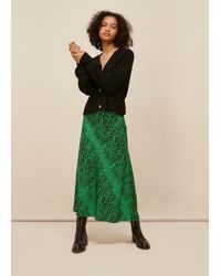 Whistles - Speckled Animal Bias Cut Skirt - Lyst