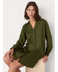 Whistles - Collared Button Short Dress - Lyst