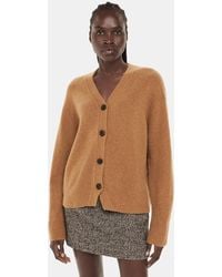Whistles - Textured Wool Mix Cardigan - Lyst