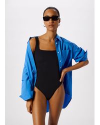 Whistles - Marcia Square Neck Swimsuit - Lyst