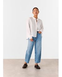 Whistles - Petite Authentic Barrel Leg Jean - Lyst