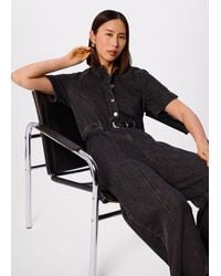 Whistles - Button Down Jumpsuit - Lyst