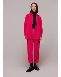 Whistles - Cord High Waist Barrel Jean - Lyst