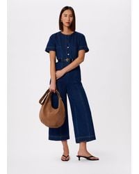 Whistles - Button Down Jumpsuit - Lyst