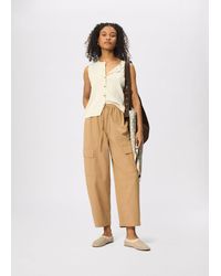 Whistles - Petite Utility Cotton Barrel Trouser - Lyst