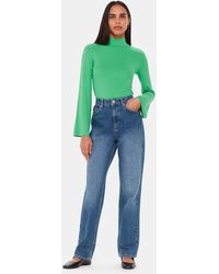 Whistles - Wide Sleeve High Neck Top - Lyst