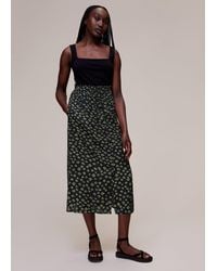 Whistles - Abstract Gem Print Skirt - Lyst