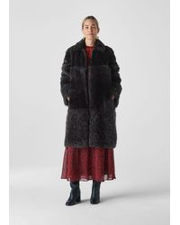 Whistles - Cosma Shearling Coat - Lyst
