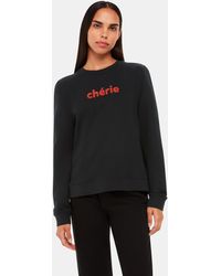 Whistles - Cherie Logo Sweatshirt - Lyst