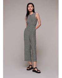 Whistles - Triangle Checkerboard Jumpsuit - Lyst
