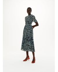 Whistles - Leopard Spot Cut Out Dress - Lyst