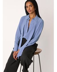 Whistles - Tie Detail Classic Shirt - Lyst