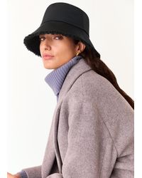Whistles - Reversible Borg Bucket Hat - Lyst