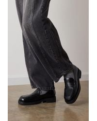 Whistles - Square Toe Leather Loafer - Lyst