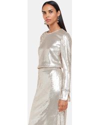 Whistles - Sequin Minimal Tunic Top - Lyst