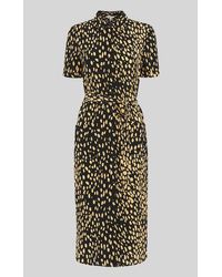 whistles montana linen shirt dress