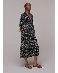 Whistles - Layla Giraffe Trapeze Dress - Lyst