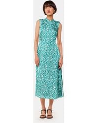 Whistles - Aria Batik Floral Satin Dress - Lyst