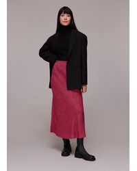 Whistles - Abstract Snake Bias Cut Skirt - Lyst
