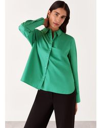 Whistles - Boxy Cotton Shirt - Lyst