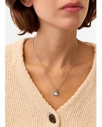 Whistles - Curved Heart Chain Necklace - Lyst