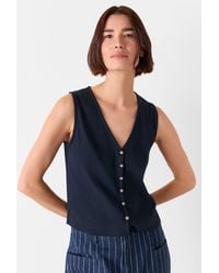 Whistles - Button Rib Tank - Lyst