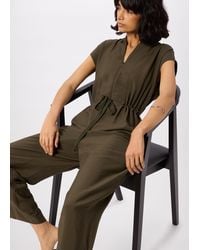 Whistles - Sleeveless Drawstring Jumpsuit - Lyst