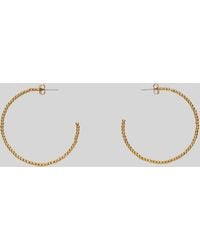 Whistles - Seed Bead Large Hoop Earring - Lyst