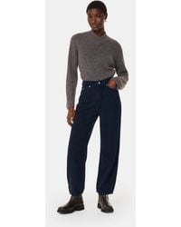 Whistles - High Waist Cord Barrel Jean - Lyst