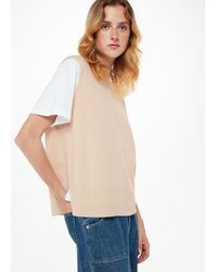 Whistles - Wool V Neck Tank - Lyst