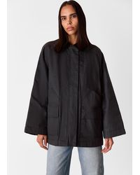 Whistles - Fern Waxed Barn Jacket - Lyst