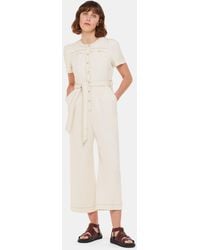 Whistles - Alana Denim Jumpsuit - Lyst