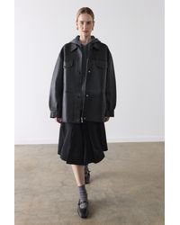 Whistles - Clean Bonded Leather Jacket - Lyst