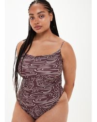 Whistles - The Longing Wave Print Open-back Swimsuit - Lyst