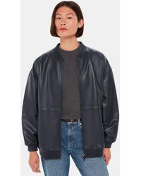 Whistles - Erin Leather Bomber - Lyst