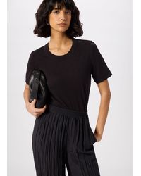 Whistles - Rosa Double Trim T-shirt - Lyst