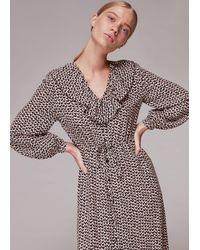 Whistles - Abstract Heart Print Dress - Lyst