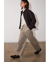 Whistles - Short Textured Wool Coat - Lyst
