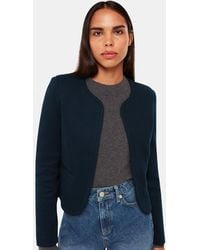 Whistles - Collarless Jersey Jacket - Lyst